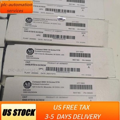 New Sealed AB 5069-RTB18-SCREW Compact 5000 18-Screw in box US Free Tax