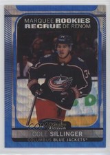 2021-22 O-Pee-Chee Platinum Marquee Rookies Blue Surge Cole Sillinger #285 e9p