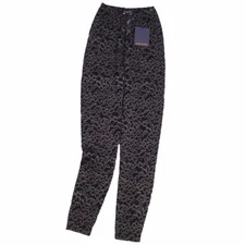 Louis Vuitton 2023 Long Pants Floral Lace Leggings Nylon Bottoms 36 Used MOLO-0