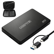 GODBPNYMU 500GB External Hard Drive,Compact Portable Hard,USB 3.0/USB C