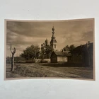 ORIGINAL VINTAGE RETRO B&W Photo War Military WW2 Brest-Litovsk Russia Church