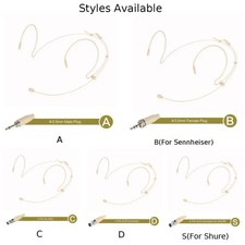 Newest Music Tools Headset Mic Headworn Microphone Practical 4.0 Mm 58db