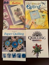 Quilling books, tools and paper