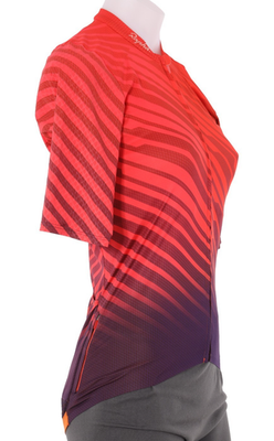 Rapha 100 Souplesse Aero Short Sleeve Jersey Women MEDIUM Orange