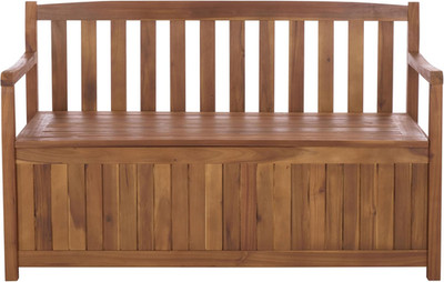 Stylish Teak Wood Storage Bench for Indoor/Outdoor Use
