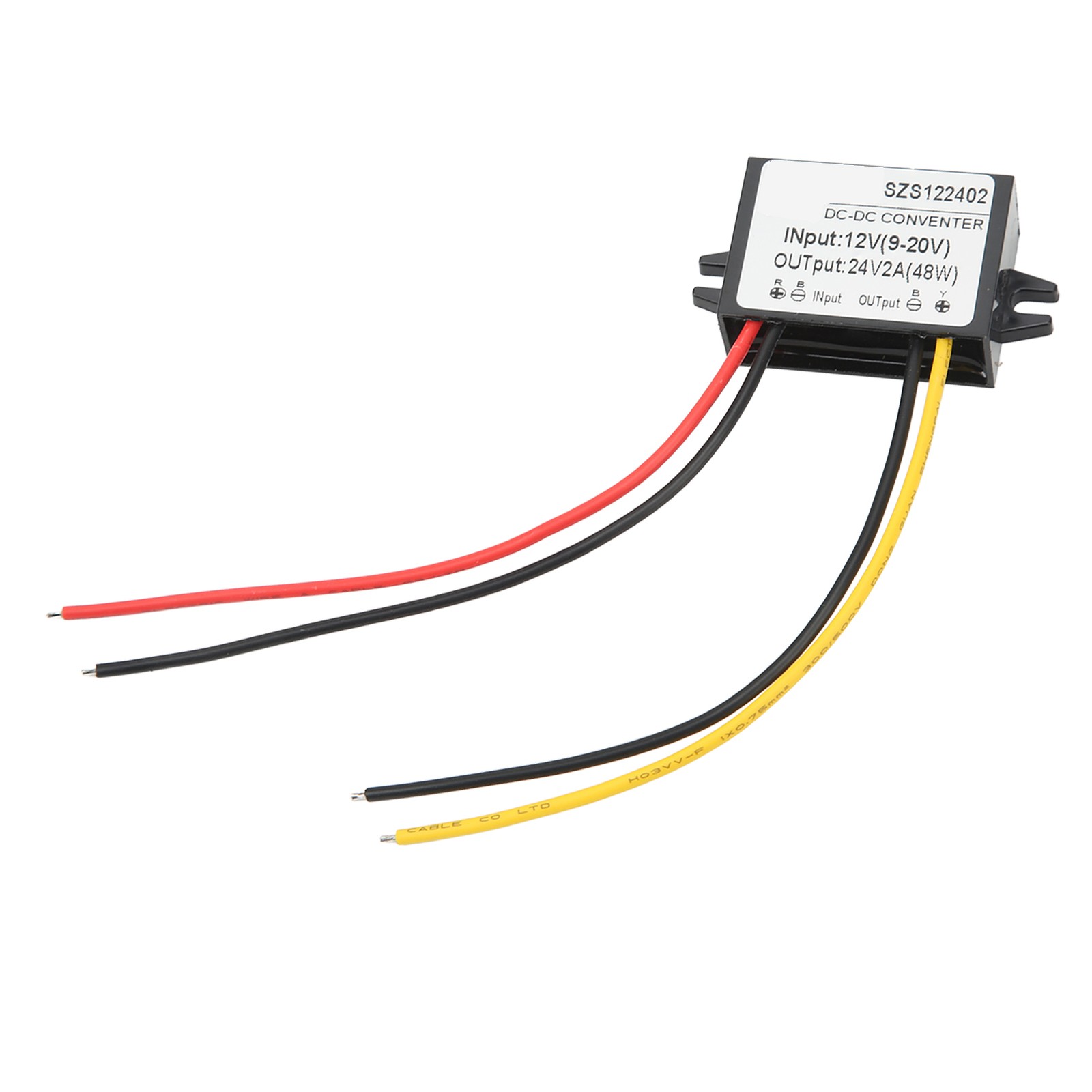DC-DC Step Up Module IP67 Waterproof PP Housing Boost Voltage Converter Module