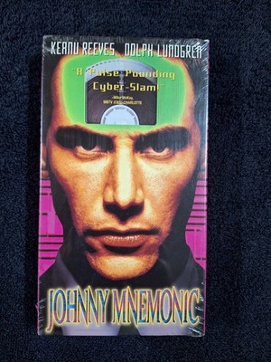 Johnny Mnemonic VHS Keanu Reeves, Cyberpunk Sci-Fi Classic