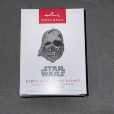 Hallmark 2025 Star Wars DARTH VADER PYRE HELMET Limited Edition Ornament   NMIB