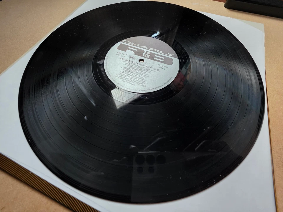 AARON NEVILLE SHOW ME THE WAY VINYL LP CHARLY R&B EUROPE 1989 - Image 4 of 4