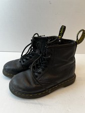 Dr Marten s Kids Toddler US Size 10 Black Leather Boots 1460T AirWair Unisex
