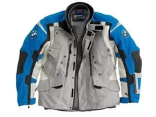 BMW Rallye touring & adventure grey/blue jacket for men's Motorcycle