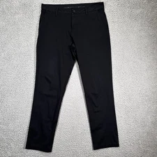 Rhone Commuter Pant Mens 34 Black Slim Straight Fit Performance Stretch