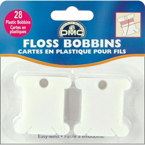 DMC Plastic Bobbin Thread Organisers for embroidery and Cross Stitch - 28 Pack - Picture 1 of 1