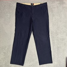 Dockers Pants Mens 40 Navy Blue Straight Smart 360 Knit Comfort Chino 41x29.5 