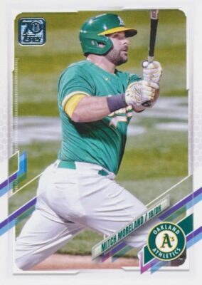 2021 Topps Update #US4 MITCH MORELAND - Oakland Athletics