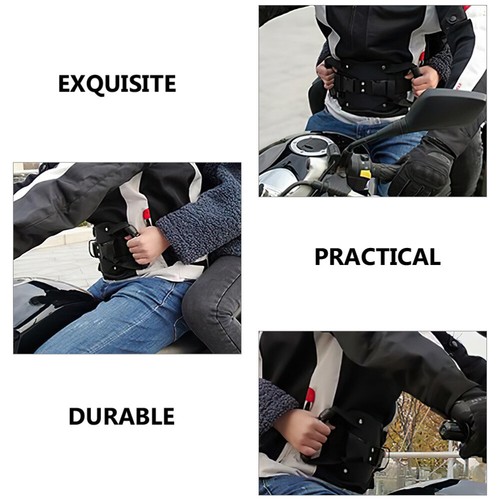 3 Pack Motorcycle Rear Seat Protection Rope Passenger Belt for Strap - Afbeelding 6 van 12