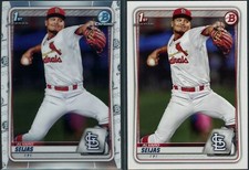 2020 Bowman Chrome Alvaro Seijas BCP-60 & Paper BP-60 St. Louis Cardinals (a)