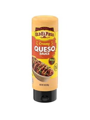   New Old El Paso Taco Creamy Queso Cheese Squeeze Sauce Hot Bottle 9oz