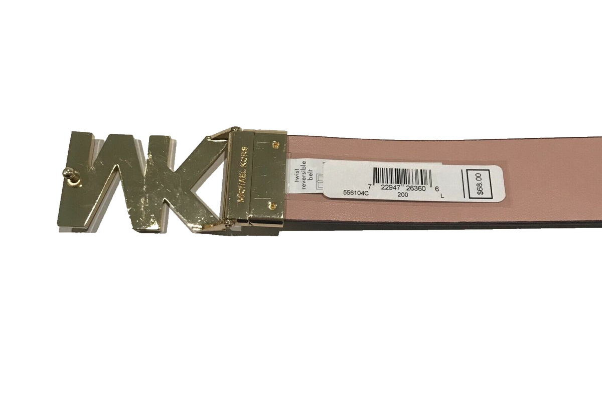 Michael Kors Twist Reversible Belt Brown /Pink/Gold (556104C  display picture 3