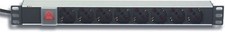 Techly Professional Multipresa per rack 19'' 8 posti con interruttore e spina C2