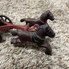 Vintage Cast Iron Fireman Horse Drawn Fire Engine Pump Wagon 2 Piece, Great Cond — photo 4