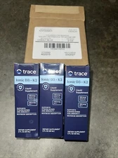 3-Pack, Trace Minerals Ionic D3 + K2 Drops 2 oz Liquid/Dietary Supplement