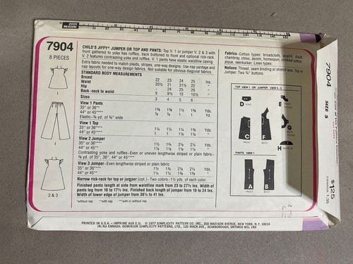 VINTAGE KIDS SEWING PATTERN CRAFT McCALLS, BUTTERICK, SIMPLICITY, KWIK SEW - Picture 114 of 208