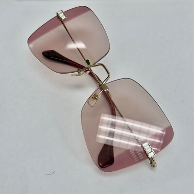MIU MIU Runway MU50WS Pink Crystal Strass Gold Butterfly  display picture 2