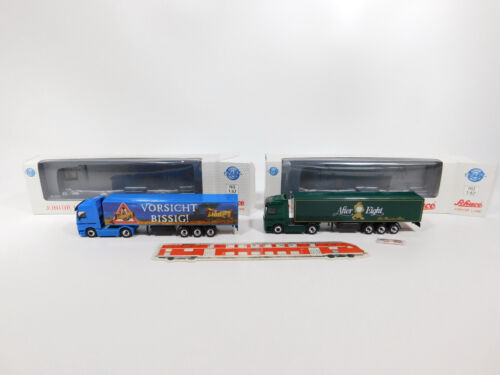 CG229-0,5# 2X Schuco Junior Line H0/1:87 Sattelzug Mercedes: 22400+22402, SG+Box