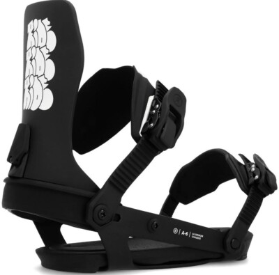 2024 NIB Unisex Ride A-6 Snowboard Binding $330 M black tag aluminum chassis