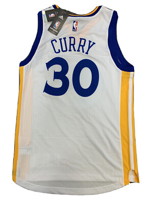 New Golden State Warriors Stephen Curry Small White Adidas Swingman Jersey  NWT