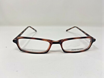 LIMITED EDITIONS Eyeglasses Frames 3RD AVE 48-19-145 Amber Full Rim QK61