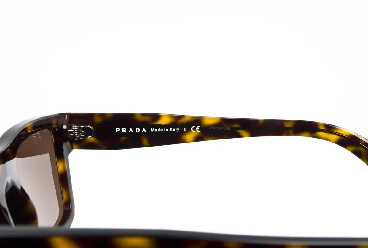 Prada SPR19W 2AU-8C1 Sunglasses Authentic Men's Brown