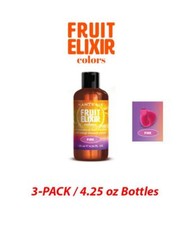 Hantesis Fruit Elixir Italian Semi-Permanent Hair Color PINK 3-Pack 3X 4.25oz