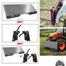 1/2" Skid Steer Quick Tach Attachment Mount Plate / Conversion Adapter Latch Box