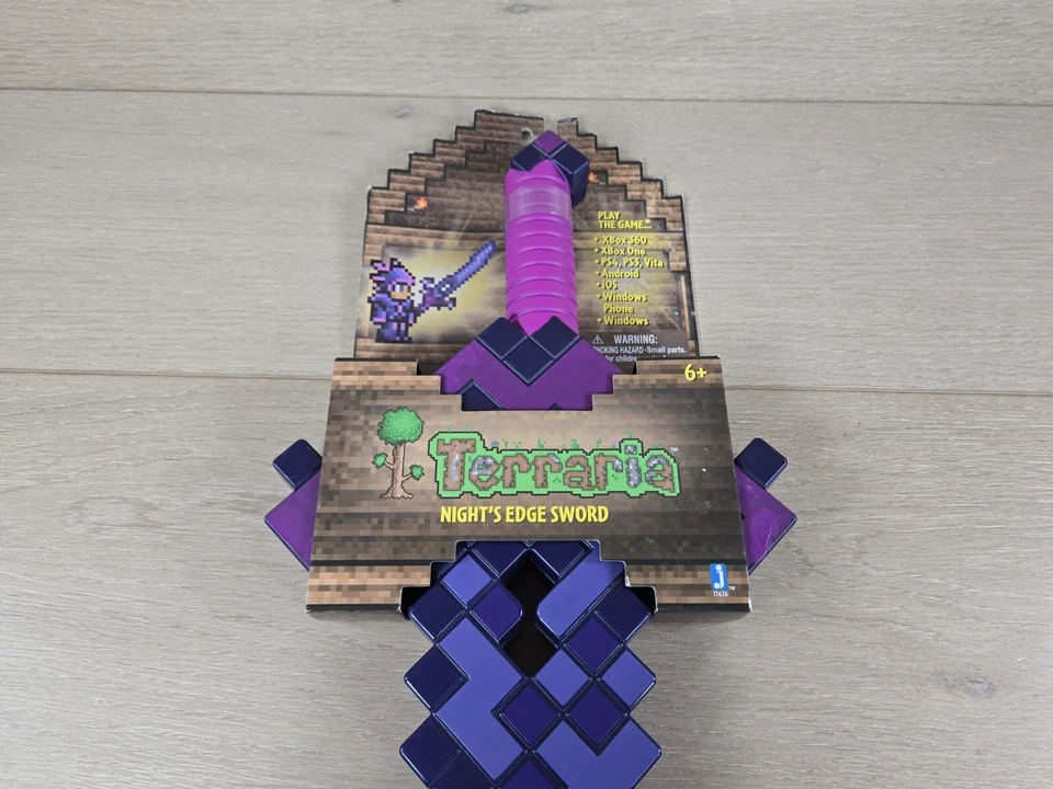 Terraria Night's Knight's Edge Minecraft 24" Plastic Cosplay Purple Toy Sword - Image 2 of 4