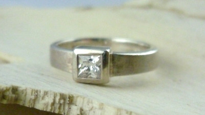 Ring MEXX Zircon 925 Sterling Silver Ring Size 57