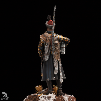 Soldat Miniature Peyk - Messager Du Sultan - 75 Mm - Peinture Artistique Par Attica Miniatures