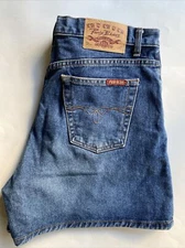Vintage High Waist Paris Blues Denim Shorts Size 13 Cotton Made In USA