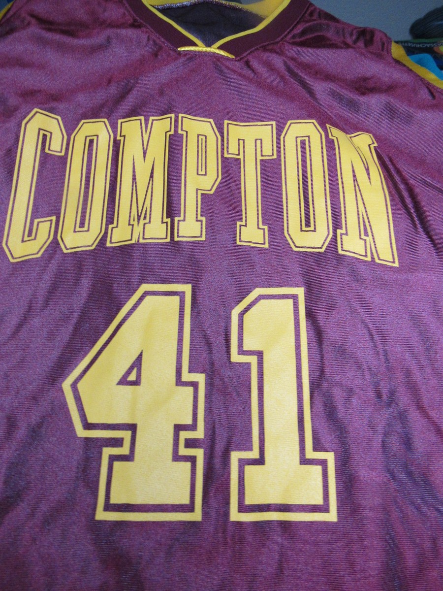 COMPTON HIGH SCHOOL BASKETBALL JERSEY # 41 DELONG WOMEN'S SIZE