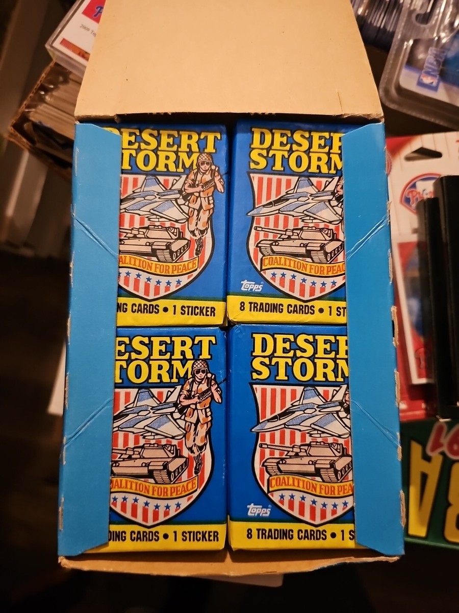 desert storm booster box Topps Coalition for Peace Trading Cards Unopened and sealed New DESERT STORM Pro Set