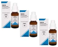🌿 Pack of 3 X ADEL 65 Drops 20ml – Homeopathic Remedy for Skin Conditions 🌿