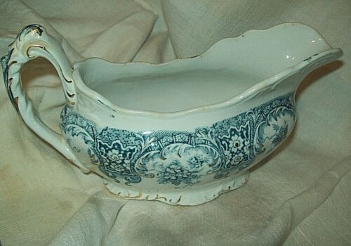 RARA antica "Parigi" GRAVY BOAT J.H.W. & Sons Hanley Inghilterra - Foto 2 di 5