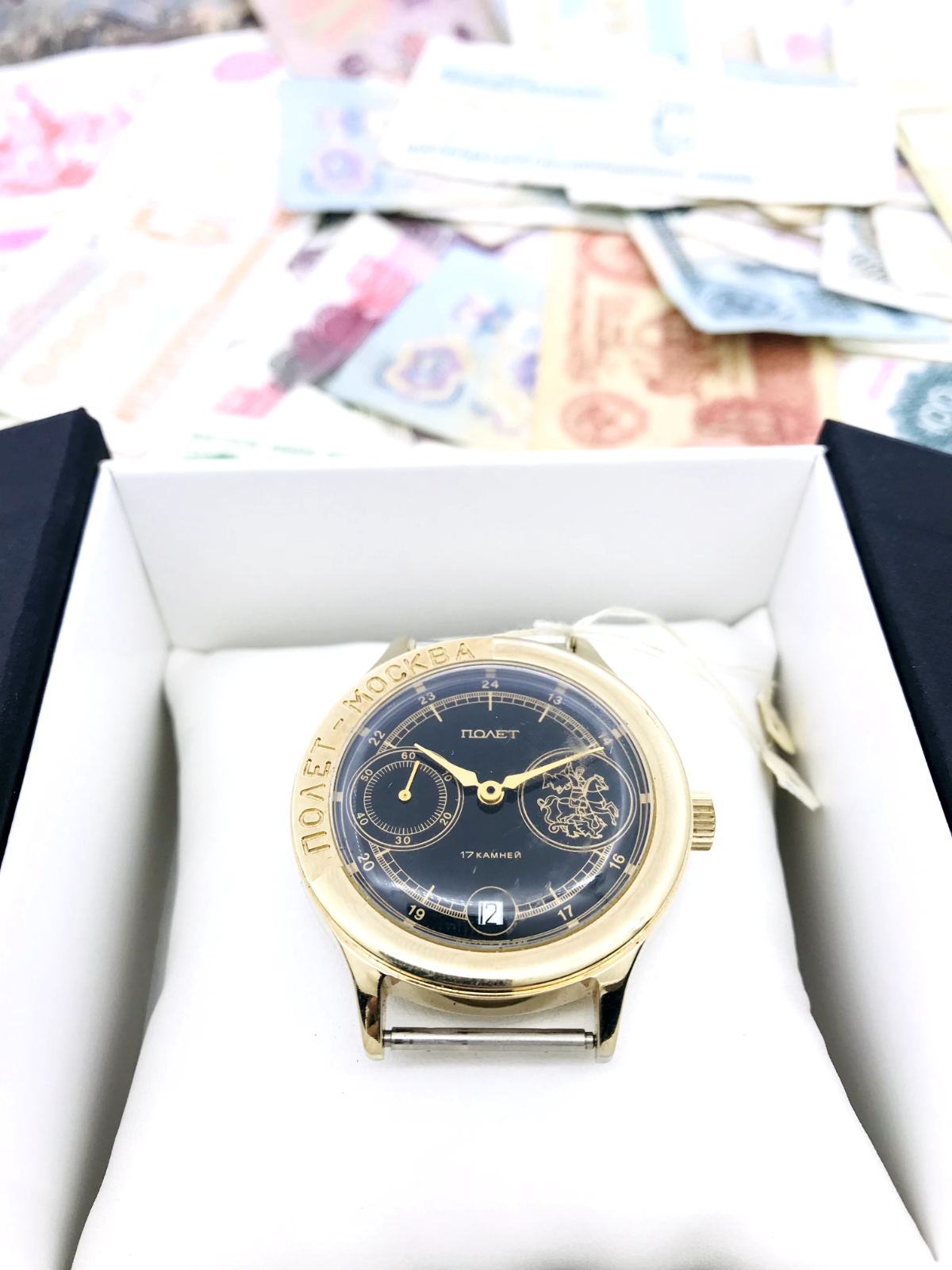 🔹 NEW Wristwatch Poljot Moscow 3105 Half 3133 Soviet USSR Wrist Watch