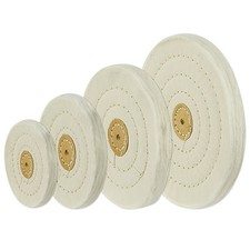 Spiral Sewn Stitch Cotton Buffing Wheels Metal Polishing Buff Pad Jewelry