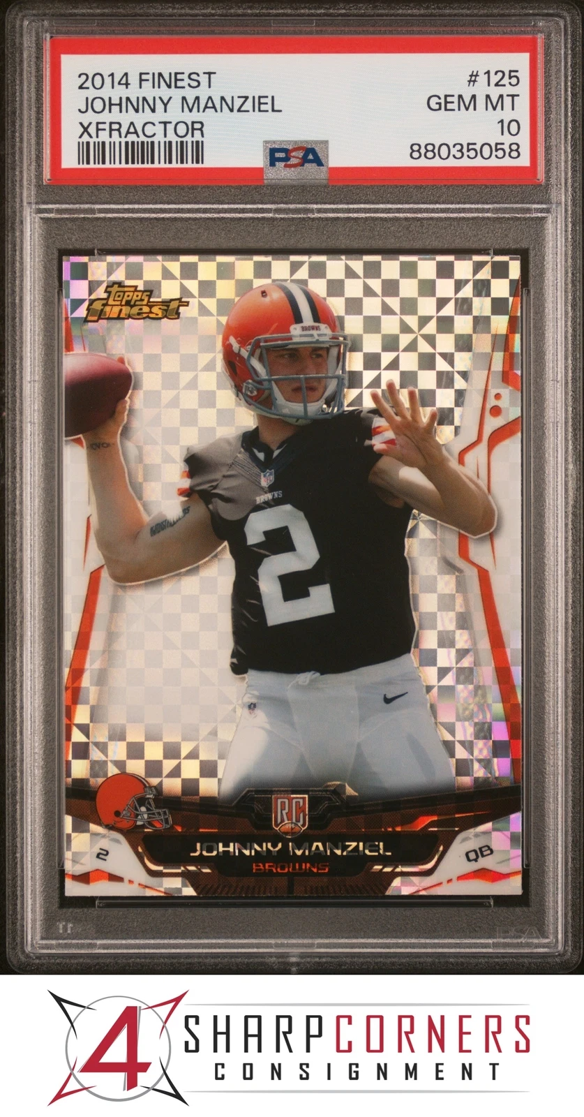 Johnny Manziel Finest #125 Xfractor