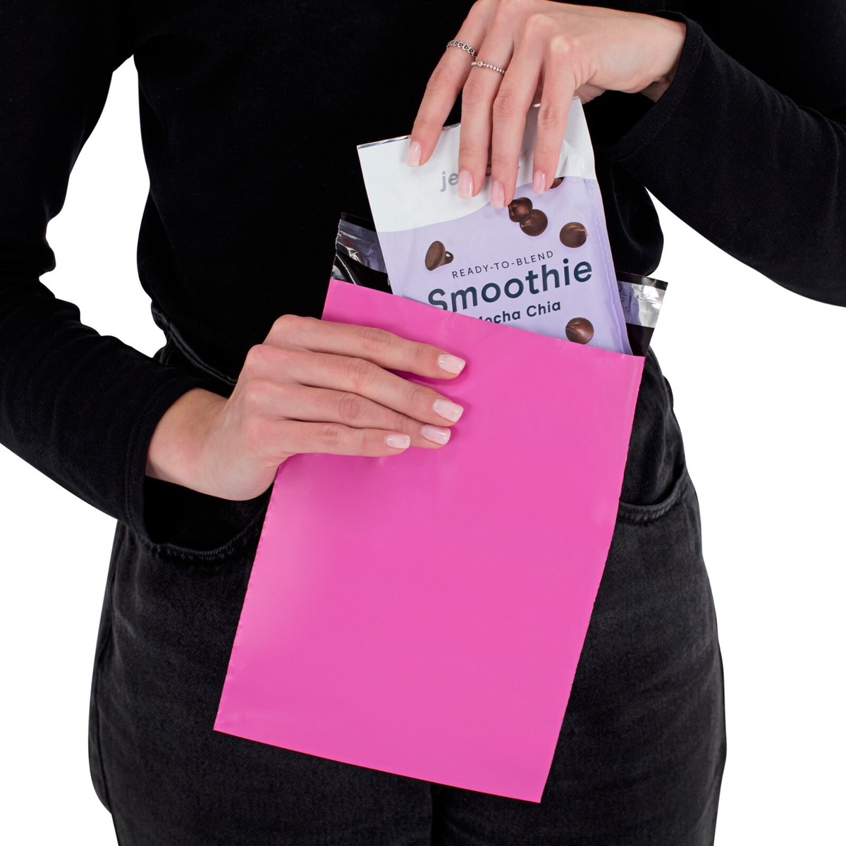 JeeJaan® 100 Buste Postali Rosse Da 15,2 X 22,9 Cm, In Polietilene, 160 X 230 Mm - Foto 10