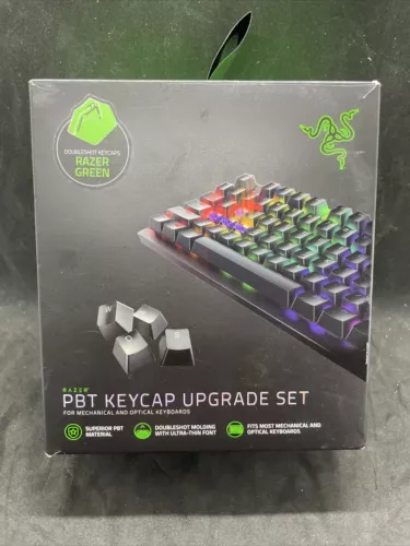 Razer PBT Keycap Upgrade Set Backlight Compatible Superior PBT Material Green