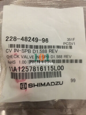1PCS NEW FOR shimadzu Inlet check valve 228-48249-96 For LC-20AD/20AB #D7