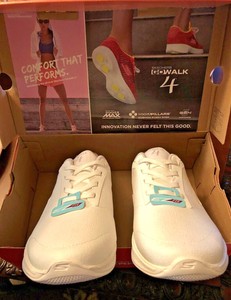 skechers women's go walk 4 premier white